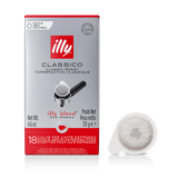 Illy Classico ESE Coffee Paper Pods (2 Packs of 18 Pods)