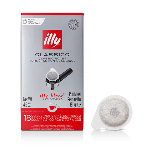Illy Classico ESE Coffee Paper Pods (12 Packs of 18 Pods)