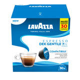Dolce Gusto Compatible Lavazza Dek Gentile 90 Espresso Coffee Capsules - Front Pack