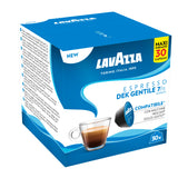 Dolce Gusto Compatible Lavazza Dek Gentile 30 Espresso Coffee Capsules - Left-Tilted Pack