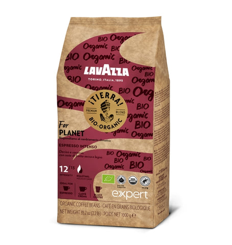Lavazza Tierra Bio for Planet Espresso Intenso 1Kg Coffee Beans - Right-Tilted Pack
