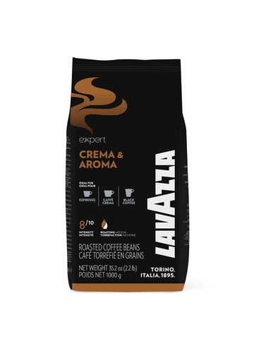 Lavazza Crema Aroma 1Kg Coffee Beans - Front Old Intensity Scale Bag