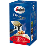 Segafredo Deca Crem Decaffeinated ESE Coffee Paper Pods (2 Packs of 18) - Old Right-Tilted Pack