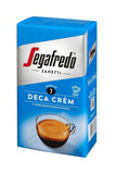 Segafredo Deca Crem 250g Decaffeinated Ground Coffee - 4 Packs of 250g - New Right-Tilted Pack