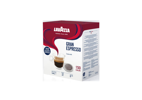 Lavazza 150 Gran Espresso ESE Coffee Paper Pods - Right-Tilted Pack