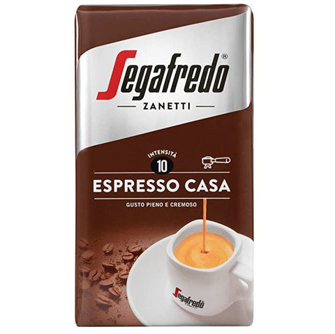 Segafredo Espresso Casa Ground Coffee (3 Packs of 250g) - New Front Pack
