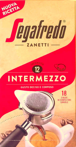 Segafredo Intermezzo ESE Coffee Paper Pods (2 Packs of 18) - New Front Pack