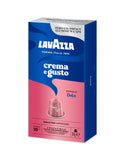 Nespresso Compatible Lavazza Crema e Gusto Dolce 10 Coffee Capsules Right-Tilted Pack