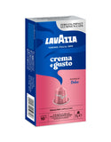 Nespresso Compatible Lavazza Crema e Gusto Dolce 20 Coffee Capsules Left-Tilted Pack