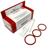 Gaggia Maintenance Service Kit - 3 packs - Left-Tilted Pack With Grease Tube 3 O-Rings and Cleaning Brush