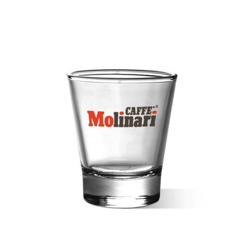Molinari 6x 60ml Caffeino Espresso Tempered Glasses - One Glass