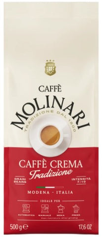 Molinari Tradizione (aka Oro) Coffee Beans (1 Pack of 500g)