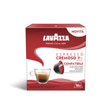 Dolce Gusto Compatible Lavazza Cremoso 16 Espresso Coffee Capsules Front Pack