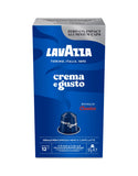 Nespresso Compatible Lavazza Crema & Gusto 100 Aluminium Capsules (10 Packs of 10) Front Pack