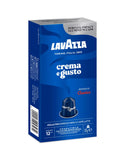 Nespresso Compatible Lavazza Crema & Gusto 10 Aluminium Capsules (1 Pack of 10) Left-Tilted Pack