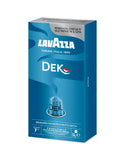 Nespresso Compatible Lavazza Dek 100 Aluminium Capsules (10 Packs of 10) Right-Tilted Pack