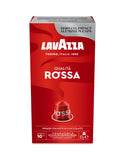 Nespresso Compatible Lavazza Qualita Rossa 100 Aluminium Capsules (10 Packs of 10) Front Pack