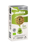 Nespresso Compatible Lavazza Tierra for Planet 30 Aluminium Capsules (3 Packs of 10) Left-Tilted Pack