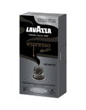 Nespresso Compatible Lavazza Maestro Ristretto 40 Coffee Capsules (4 Packs of 10) Right-Tilted Pack