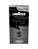 Nespresso Compatible Lavazza Maestro Ristretto 40 Coffee Capsules (4 Packs of 10) Front Pack