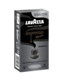 Nespresso Compatible Lavazza Maestro Ristretto 10 Coffee Capsules (1 Pack of 10) Left-Tilted Pack