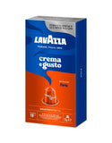 Nespresso Compatible Lavazza Crema e Gusto Forte 10 Aluminium Capsules (1 Pack of 10) Right-Tilted Pack