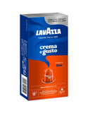Nespresso Compatible Lavazza Crema e Gusto Forte 10 Aluminium Capsules (1 Pack of 10) Left-Tilted Pack