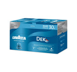 Nespresso Compatible Lavazza Dek 30 Coffee Capsules (Maxi Pack) Right-Tilted Horizontal Pack