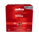 Nespresso Compatible Lavazza Qualita Rossa 80 Coffee Capsules (Family Pack) Front Pack