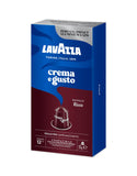 Nespresso Compatible Lavazza Crema e Gusto Ricco 10 Aluminium Capsules (1 Pack of 10) Right-Tilted Pack