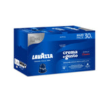 Nespresso Compatible Lavazza Crema & Gusto 30 Aluminium Capsules (Maxi Pack) Left-Tilted Horizontal Pack