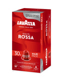 Nespresso Compatible Lavazza Qualita Rossa 30 Coffee Capsules (Maxi Pack) Right-Tilted Pack