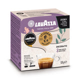 Lavazza A Modo Mio Tierra Decerato Wellness Coffee Capsules (6 Packs of 16) Left-Tilted Packet