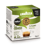 Lavazza A Modo Mio Tierra Bio for Planet ECO CAPS Coffee Capsules (4 Packs of 16) Left Pack