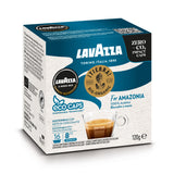 Lavazza A Modo Mio Tierra Bio for Amazonia ECO CAPS Coffee Capsules (6 Packs of 16) Left Pack