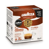 Lavazza A Modo Mio Tierra Bio for Africa ECO CAPS Coffee Capsules (6 Packs of 16) Left Packet
