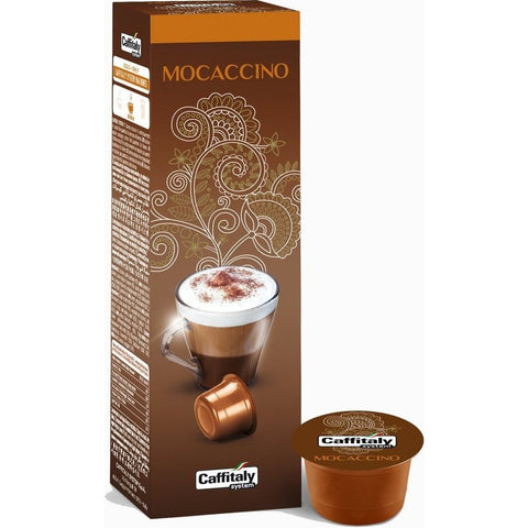 Caffitaly Mocaccino Chocolate Coffee Capsules MISC763 8032680751905Caffitaly Mocaccino Coffee Capsules (1 Pack of 10) Packet