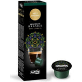 Caffitaly Brasile Coffee Capsules (10 Packs of 10) Packet