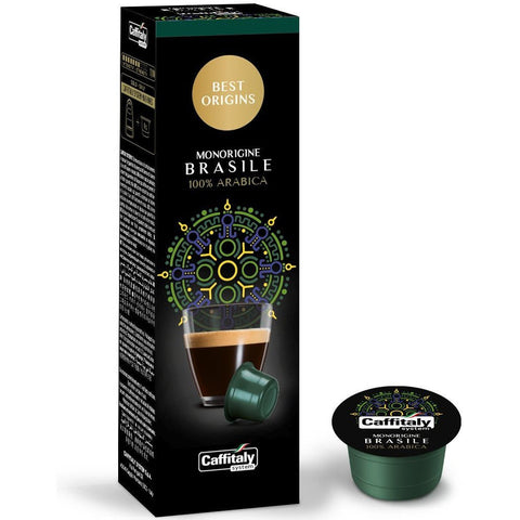 Caffitaly Brasile Coffee Capsules (2 Packs of 10) Packet