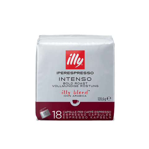 Illy IperEspresso Intenso Espresso Coffee Capsules (1 Pack of 18)