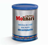 Molinari Decaffeinated Ground Coffee (1 Pack of 250g)