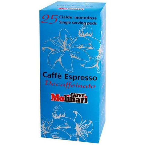 Molinari Decaffeinated ESE Coffee Paper Pods (1 Pack of 25)
