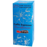 Molinari Decaffeinated Coffee ESE Paper Pods (3 Packs of 25)