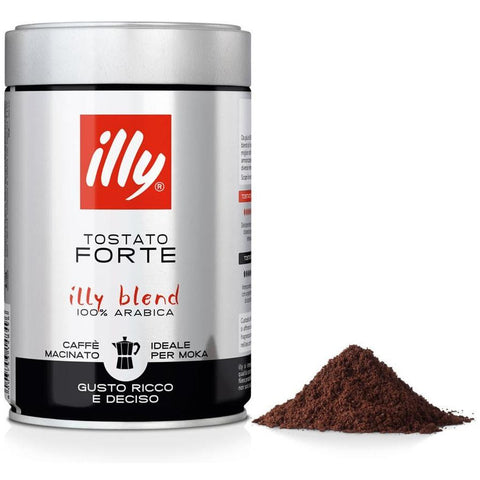 Illy Forte Moka Ground Coffee (6 Packs of 250g)