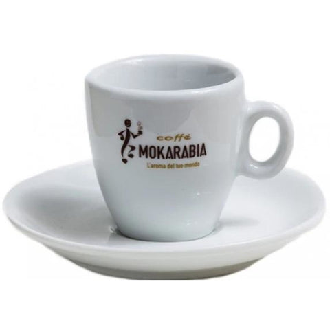 Mokarabia 6x 80ml Espresso Cups & Saucers