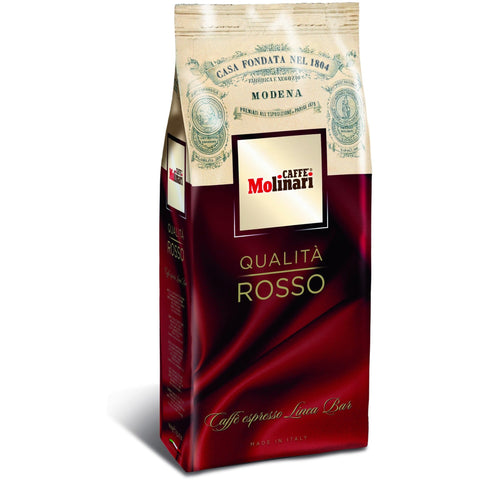 Molinari Rosso Coffee Beans (8 Packs of 1Kg)